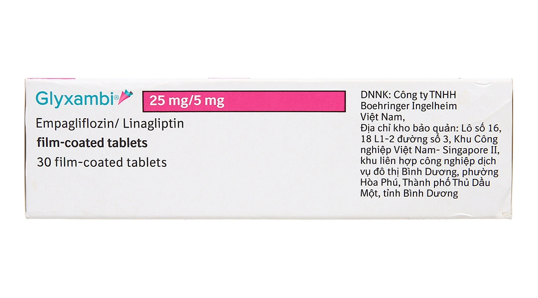 Glyxambi 25mg/5mg trị đái tháo đường tuýp 2 (3 vỉ x 10 viên) - 2