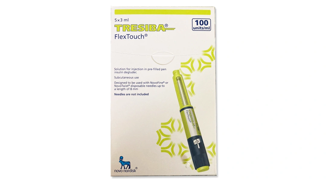 Bút tiêm Tresiba FlexTouch 100units/ml trị đái tháo đường tuýp 1 và tuýp 2 (5 cây x 3ml) - 