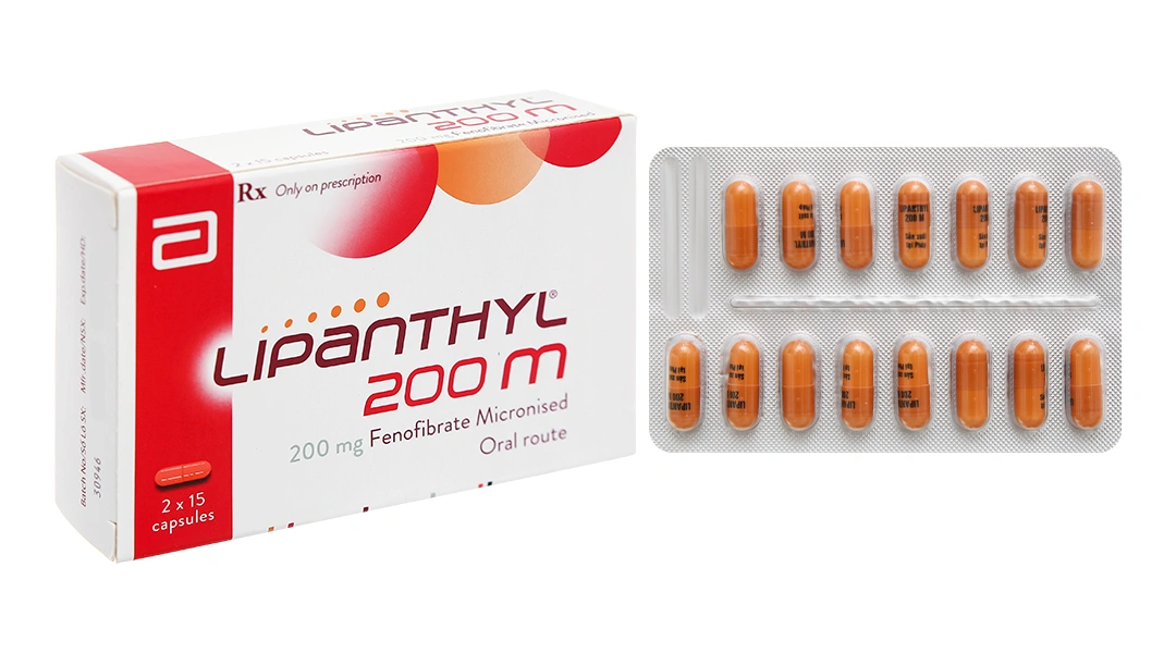 Lipanthyl 200m điều trị tăng mỡ máu (2 vỉ x 15 viên) - 