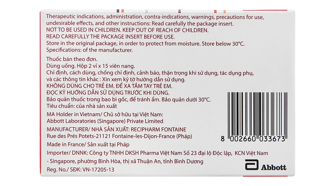 Lipanthyl 200m điều trị tăng mỡ máu (2 vỉ x 15 viên) - 1
