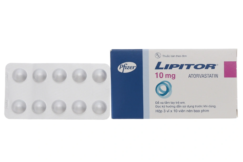 Lipitor 10mg trị rối loạn mỡ máu (3 vỉ x 10 viên) - 4
