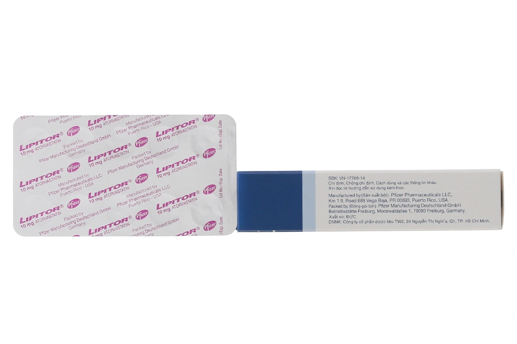 Lipitor 10mg trị rối loạn mỡ máu (3 vỉ x 10 viên) - 5