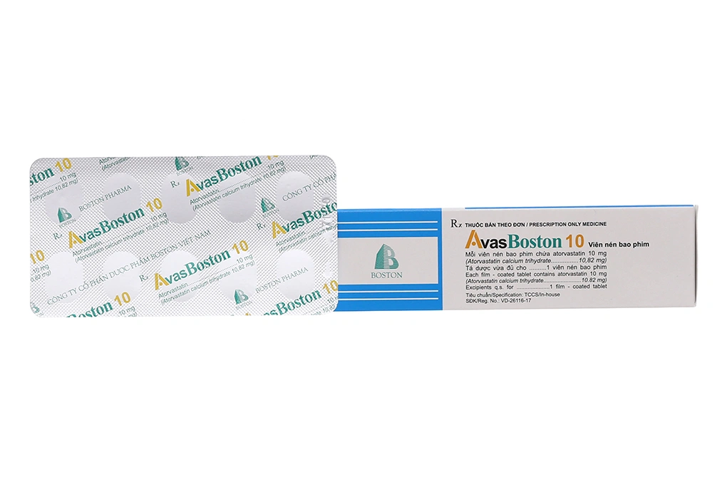 AvasBoston 10 điều trị rối loạn mỡ máu (5 vỉ x 10 viên) - 2