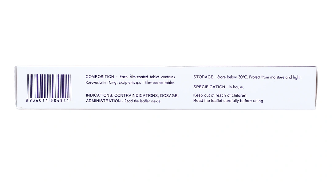Rostor 10mg trị tăng mỡ máu (2 vỉ x 14 viên) - 3
