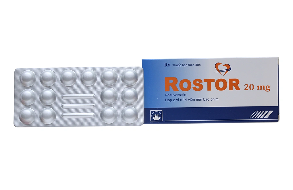 Rostor 20mg trị tăng mỡ máu (2 vỉ x 14 viên) - 1