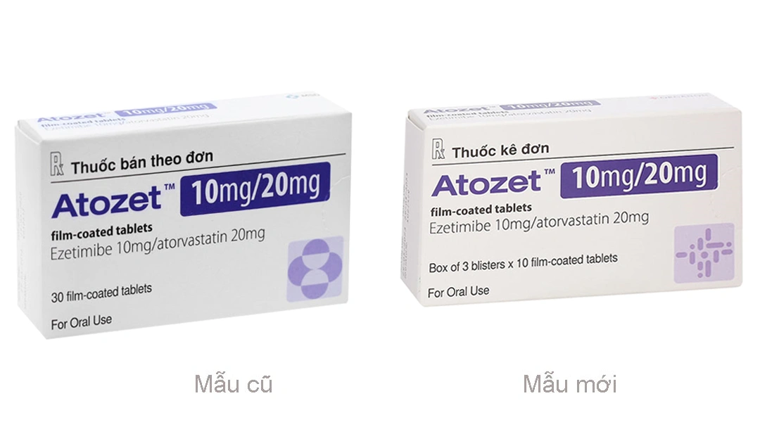 Atozet 10mg/20mg phòng ngừa các bệnh tim mạch (3 vỉ x 10 viên) - 