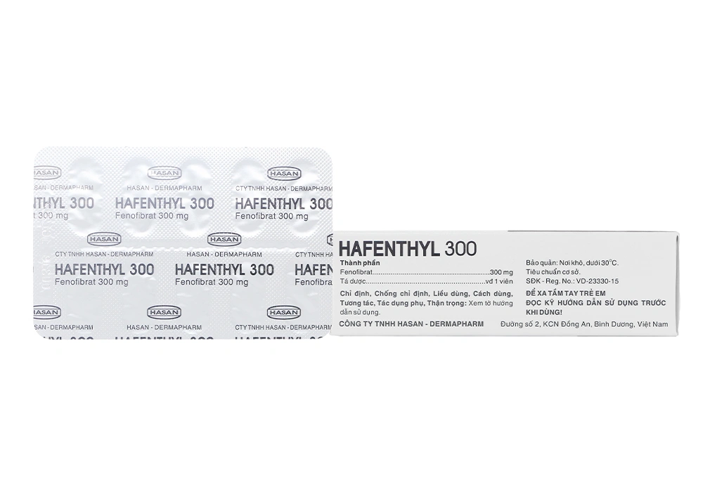 Hafenthyl 300 trị rối loạn lipoprotein huyết (3 vỉ x 10 viên) - 1