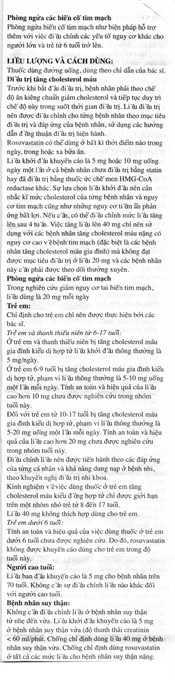 Rosutrox 10mg trị tăng cholesterol trong máu (4 vỉ x 7 viên) - 6