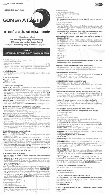 Gon Sa Atzeti 10/10mg trị rối loạn mỡ máu (3 vỉ x 10 viên) - 5