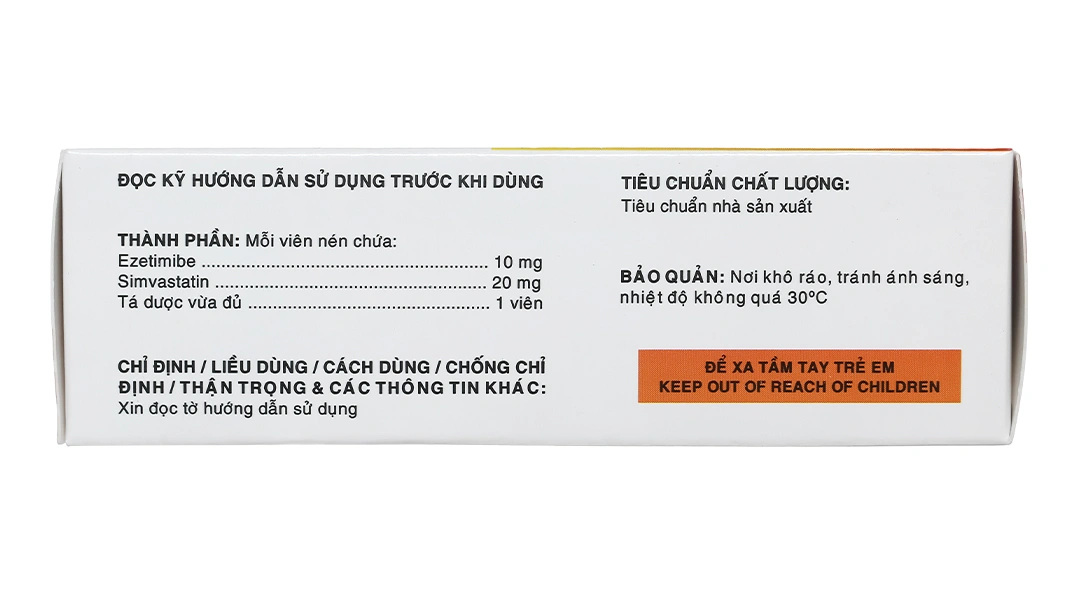 Silvasten 20/10mg trị rối loạn mỡ máu (4 vỉ x 7 viên) - 2