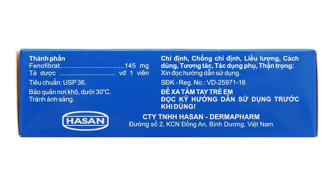 Hafenthyl 145mg trị rối loại lipoprotein máu (3 vỉ x 10 viên) - 3