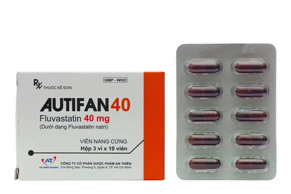 Autifan 40 trị rối loạn lipid máu (3 vỉ x 10 viên) - 