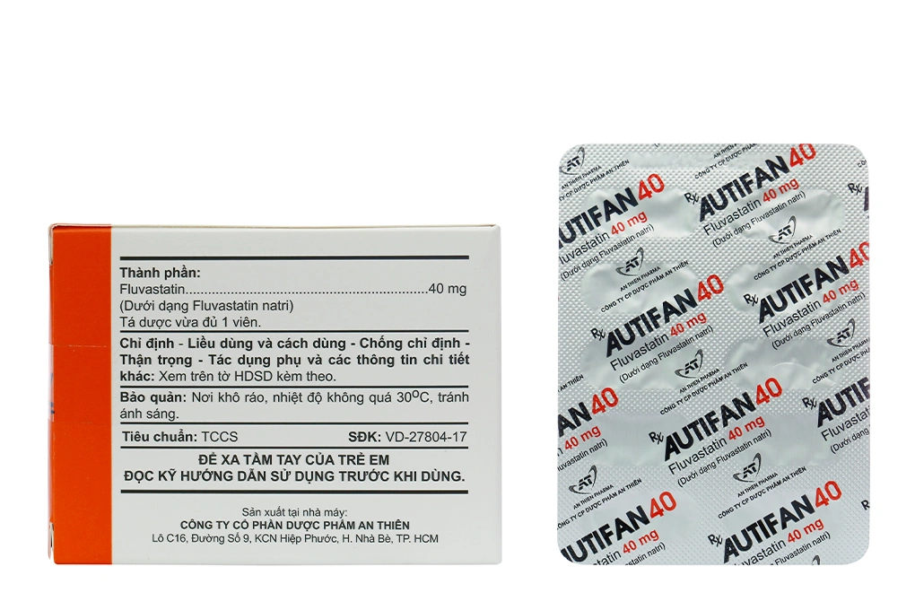 Autifan 40 trị rối loạn lipid máu (3 vỉ x 10 viên) - 1
