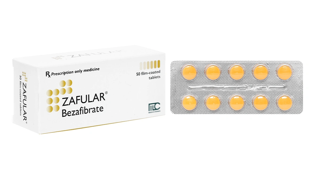 Zafular 200mg trị rối loạn mỡ máu (5 vỉ x 10 viên) - 