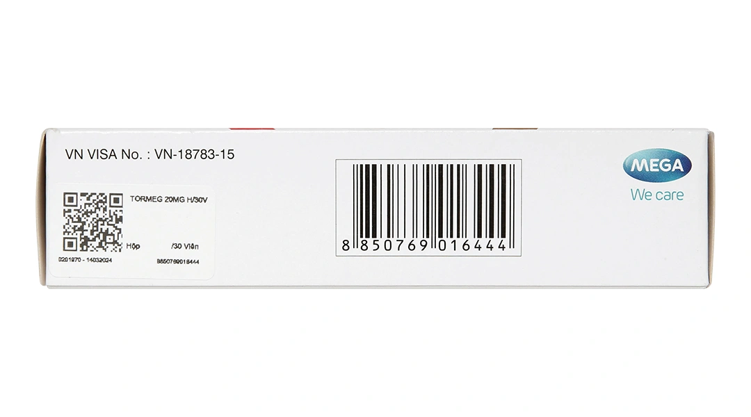 Tormeg-20 ngừa bệnh tim mạch (3 vỉ x 10 viên) - 3