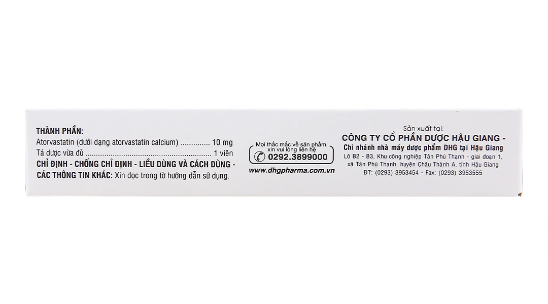 Lipvar 10 trị rối loạn mỡ máu (3 vỉ x 10 viên) - 3