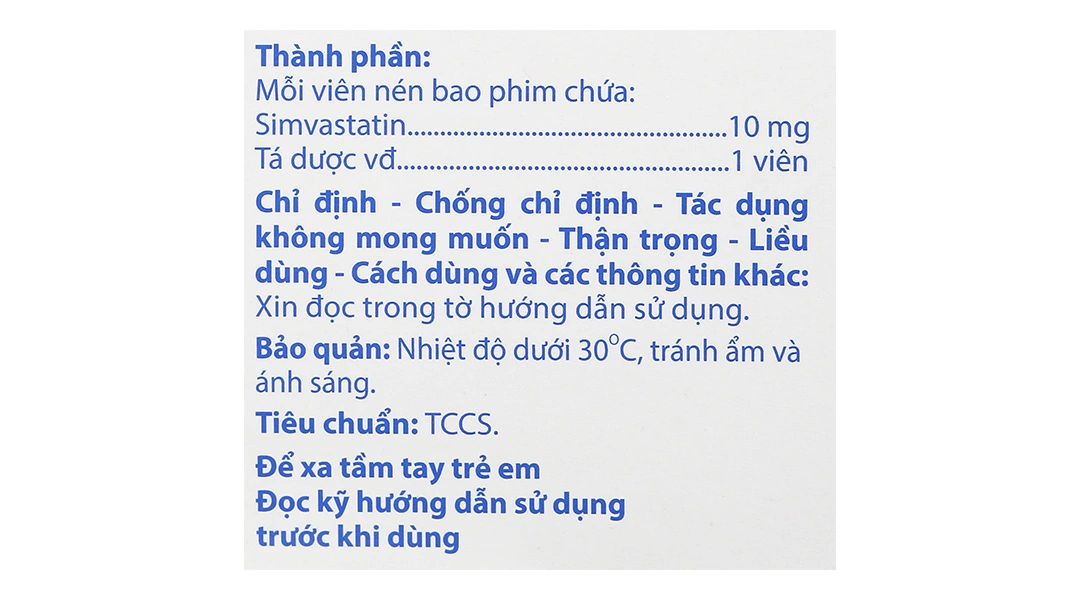 Agisimva 10 trị tăng cholesterol máu, xơ vữa động mạch (3 vỉ x 10 viên) - 4