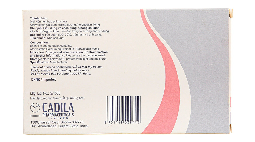 Caditor 40 trị tăng cholesterol huyết (3 vỉ x 10 viên) - 1