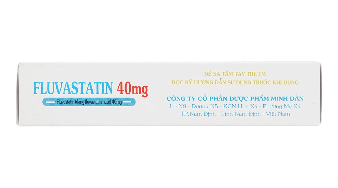 Fluvastatin MD Pharco 40mg trị rối loạn mỡ máu (3 vỉ x 10 viên) - 3