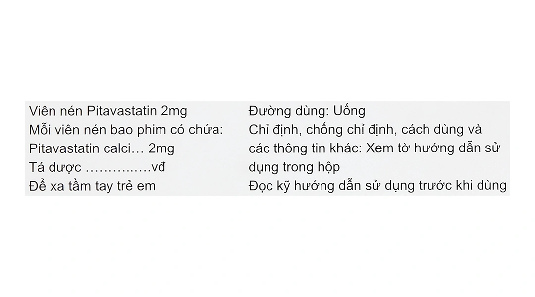 Pitator Tablets 2mg trị rối loạn mỡ máu (2 vỉ x 14 viên) - 8