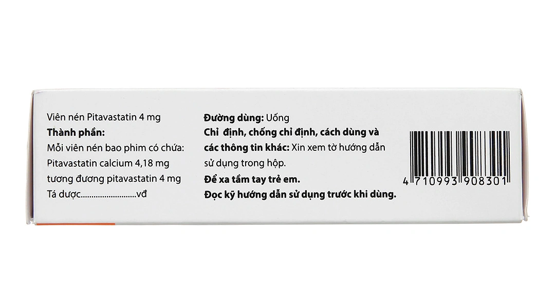 Pitator Tablets 4mg trị rối loạn mỡ máu (4 vỉ x 7 viên) - 3