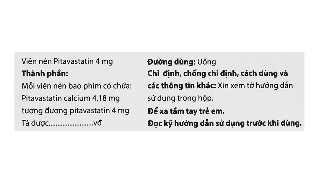 Pitator Tablets 4mg trị rối loạn mỡ máu (4 vỉ x 7 viên) - 5
