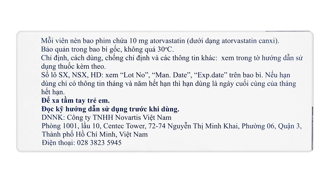 Rotacor 10mg trị tăng cholesterol máu (3 vỉ x 10 viên) - 1