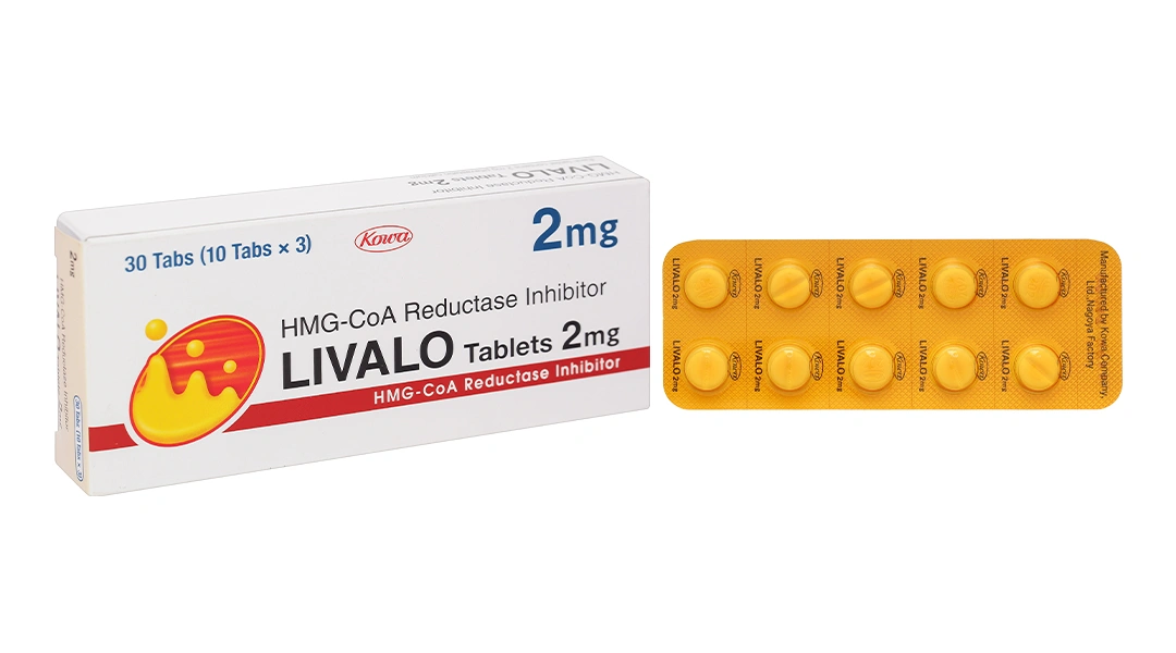Livalo Tablets 2mg trị rối loạn lipid máu (3 vỉ x 10 viên) - 