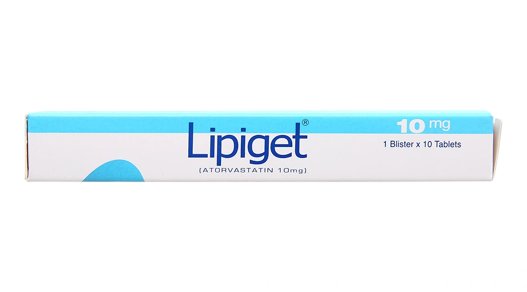 Lipiget 10mg trị rối loạn mỡ máu (1 vỉ x 10 viên) - 2