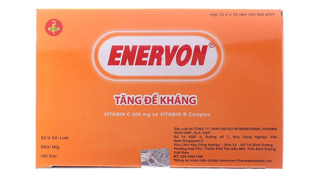Enervon bổ sung vitamin nhóm B và vitamin C (10 vỉ x 10 viên) - 2