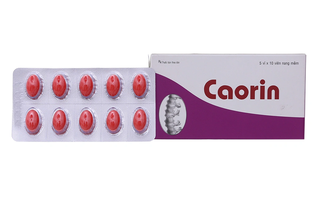 Caorin trị loãng xương, còi xương (5 vỉ x 10 viên) - 