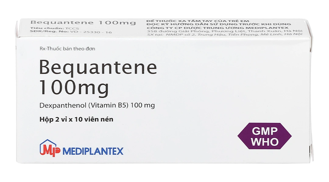 Bequantene 100mg trị rụng tóc lan tỏa (2 vỉ x 10 viên) - 1