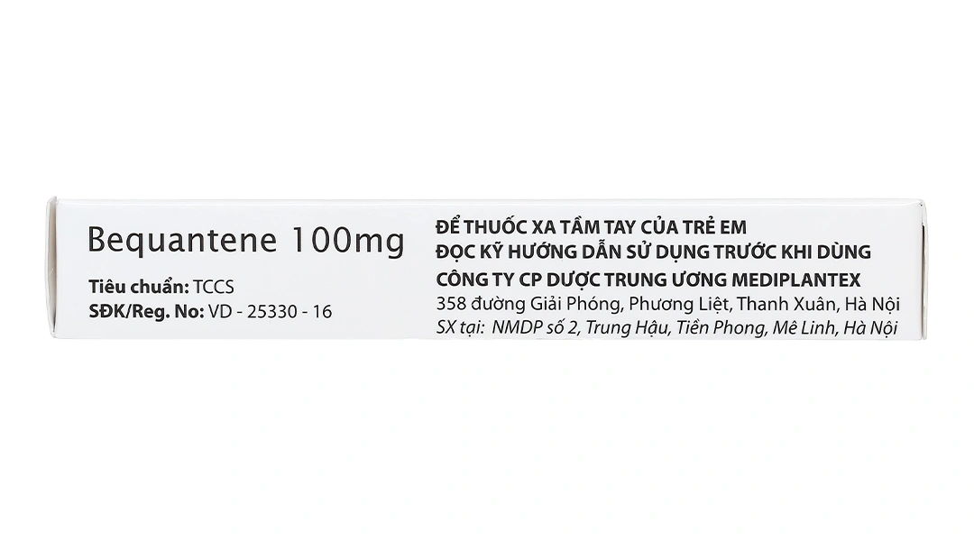 Bequantene 100mg trị rụng tóc lan tỏa (2 vỉ x 10 viên) - 3