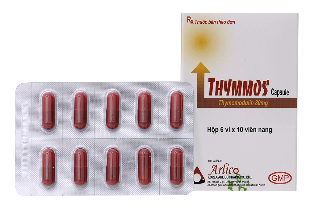Thymmos Capsule 80mg tăng cường miễn dịch, hỗ trợ trị nhiễm khuẩn (6 vỉ x 10 viên) - 1