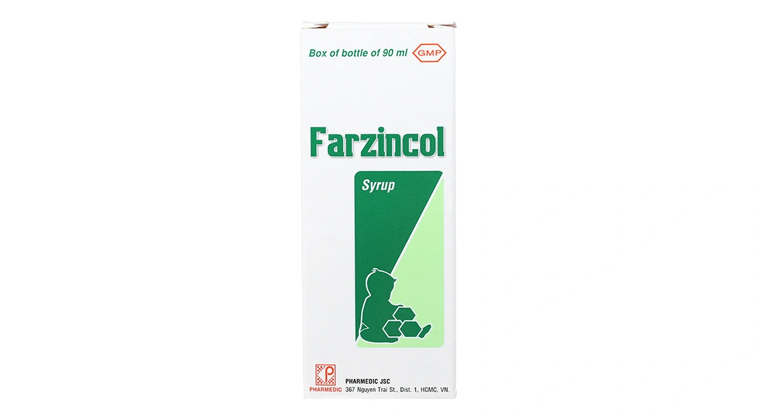 Siro Farzincol phòng và trị thiếu kẽm trong suy dinh dưỡng, tiêu chảy chai 90ml - 2