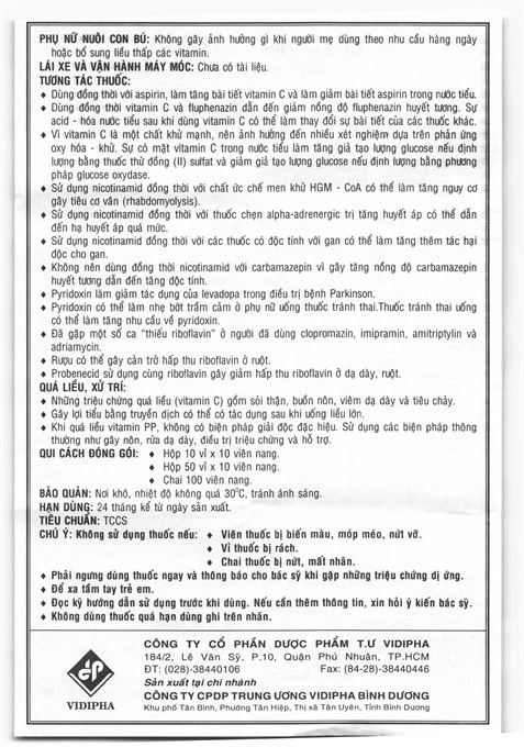 B Complex C bổ sung vitamin nhóm B và vitamin C (10 vỉ x 10 viên) - 5