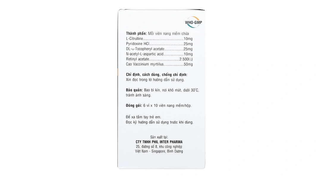 Logpatat trị các bệnh về mắt, suy giảm thị lực (6 vỉ x 10 viên) - 2