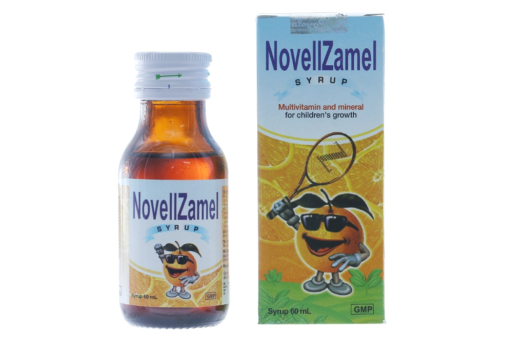 Siro Novellzamel bổ sung vitamin và khoáng chất chai 60ml - 