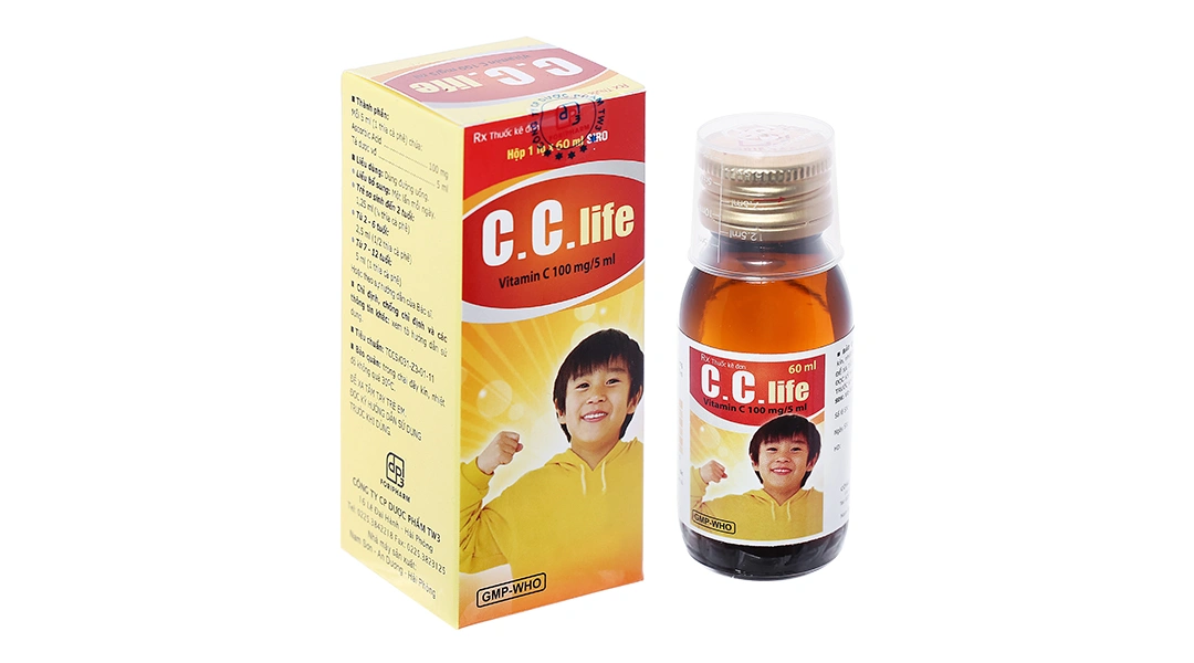 Siro C.C.Life 100mg/5ml phòng và trị thiếu vitamin chai 60ml - 1