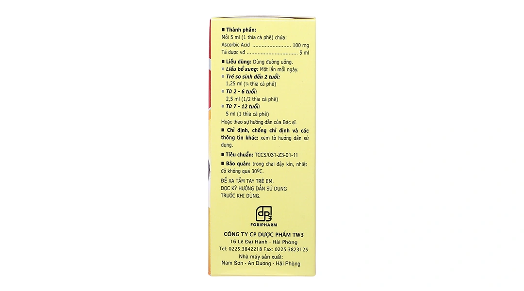 Siro C.C.Life 100mg/5ml phòng và trị thiếu vitamin chai 60ml - 3
