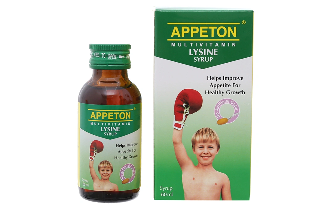 Siro Appeton Multivitamin Lysine ăn ngon, tăng chiều cao chai 60ml - 