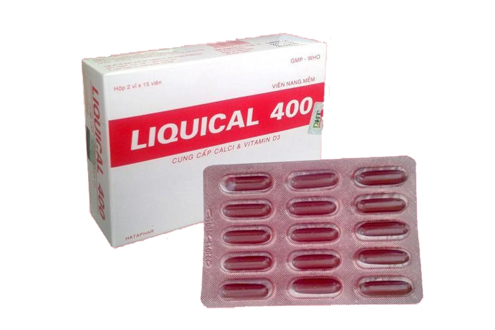 Liquical 400 bổ sung canxi và vitamin D3, ngừa loãng xương (2 vỉ x 15 viên) - 