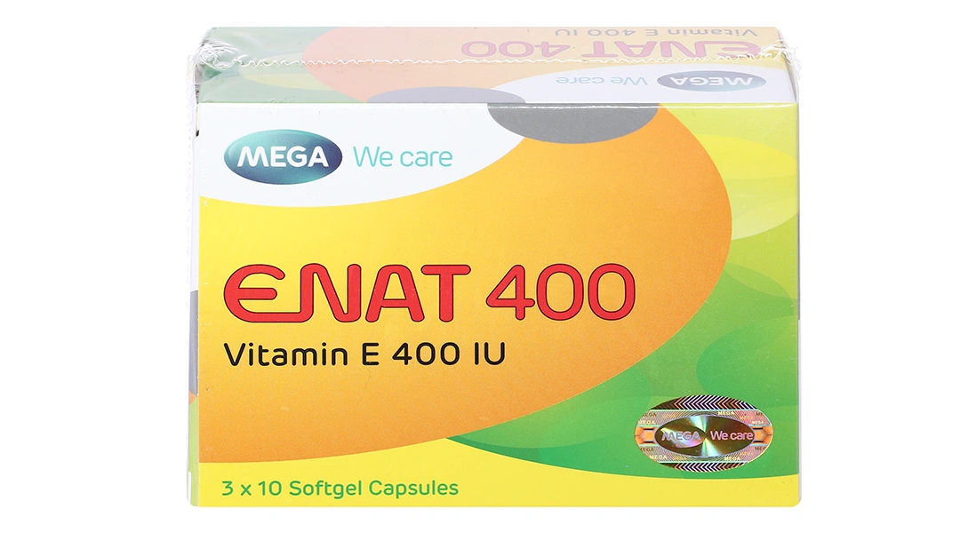 Enat 400 bổ sung vitamin E, ngừa lão hóa (3 vỉ x 10 viên) - 2