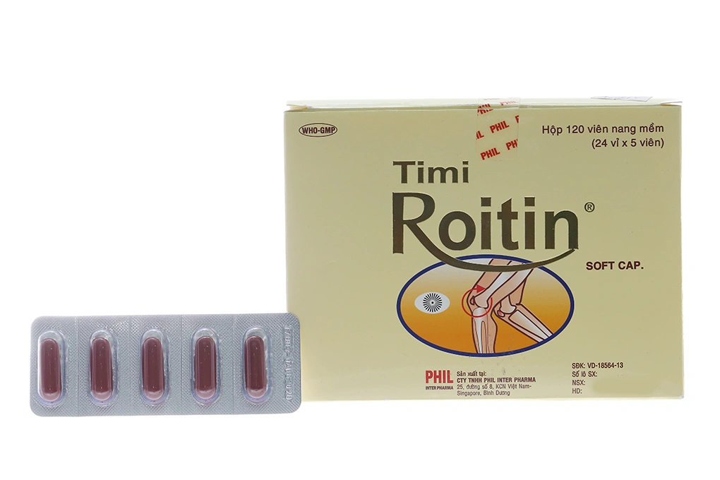 Timi Roitin trị viêm dây thần kinh, thoái hóa khớp (24 vỉ x 5 viên) - 