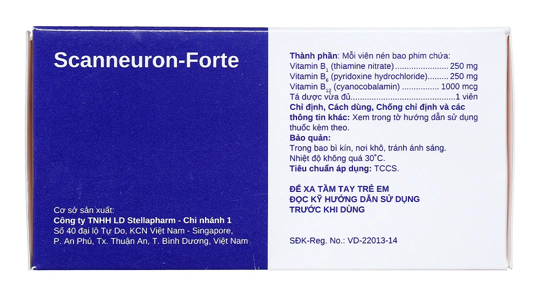 Scanneuron - Forte hỗ trợ trị các rối loạn hệ thần kinh (10 vỉ x 10 viên) - 2