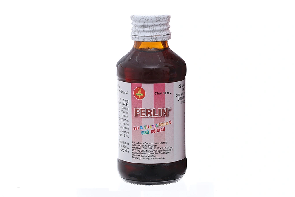 Siro Ferlin bổ sung vitamin nhóm B và sắt, trị thiếu máu chai 60ml - 3