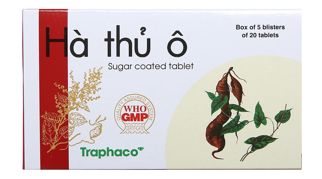 Hà Thủ Ô Traphaco hỗ trợ trị thiếu máu, tóc bạc sớm (5 vỉ x 20 viên) - 1