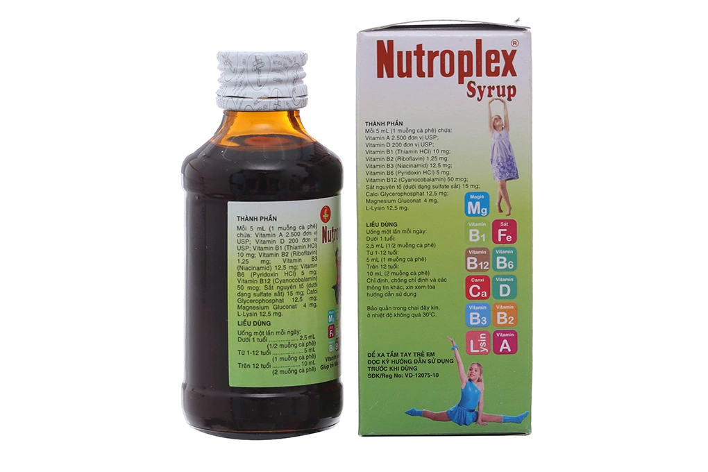 Siro Nutroplex bổ sung vitamin, trị thiếu máu chai 60ml - 1