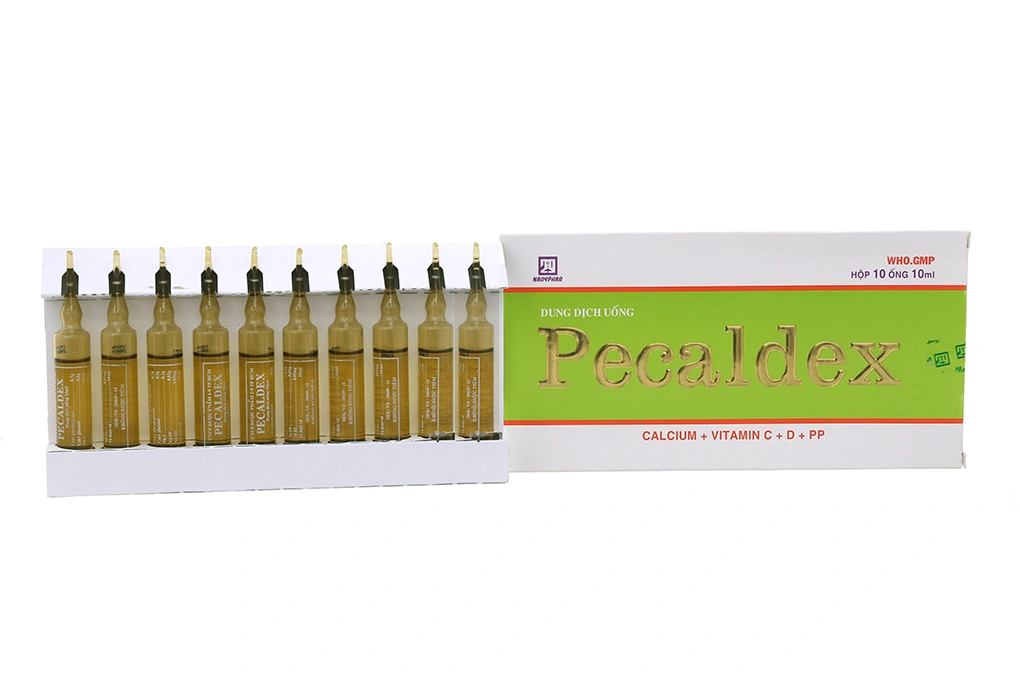 Dung dịch uống Pecaldex bổ sung canxi, trị còi xương (10 ống x 10ml) - 