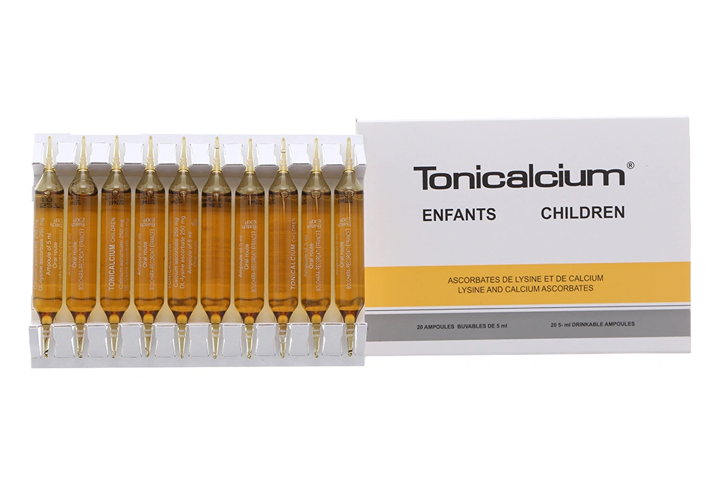 Dung dịch uống Tonicalcium Enfants Children trị suy nhược cho bé (20 ống x 5ml) - 